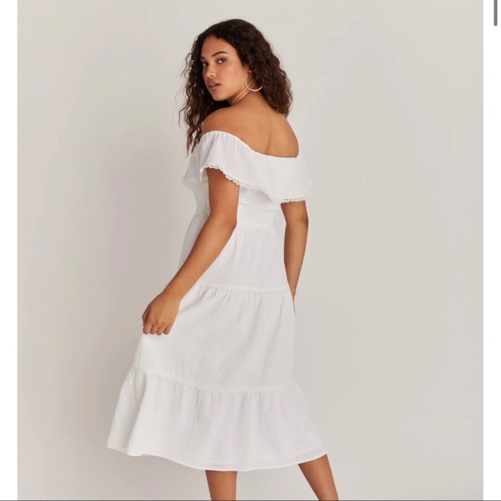 Backyard Roses Meadow Midi Dress